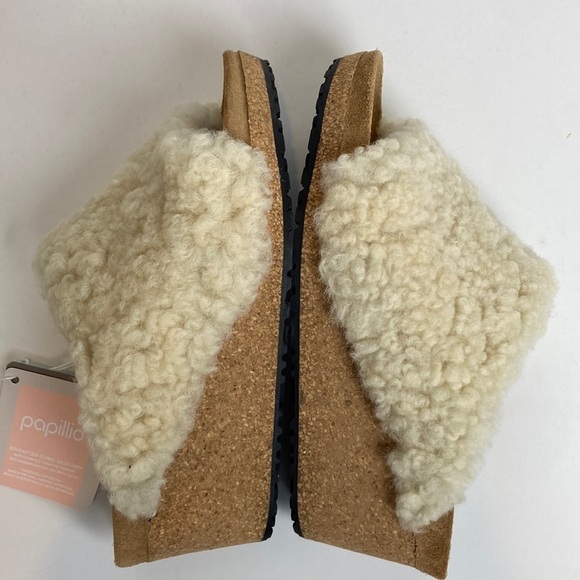 Birkenstock NWT Papillio Made in Portugal Namica Teddy Wedge Sandal 37 US 6 Boho - Picture 14 of 16